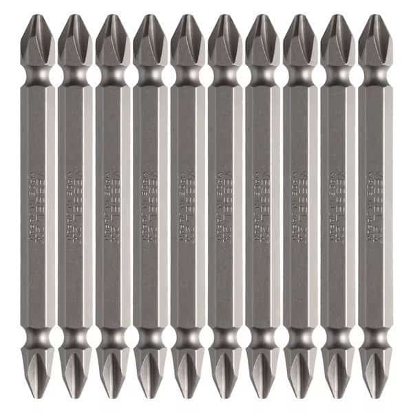Double-Ended Bit 1/4" Hex B, +2x75, PK10