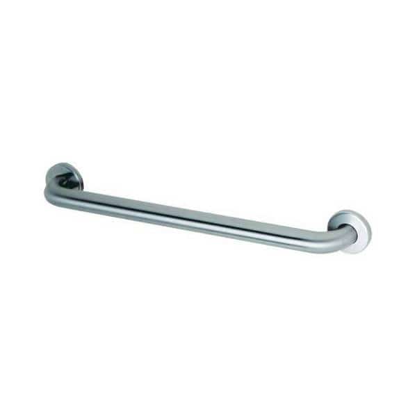 18" L, Straight, Stainless Steel, B680618 Satin Stainless Steel Grab Bar, Satin Stainless Steel, BOBRICK, Mfr# B6806X18