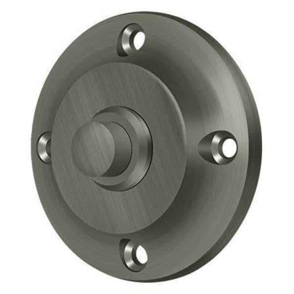 Bell Button, Round Contemporary Antique Nickel, DELTANA, Mfr# BBR213U15A