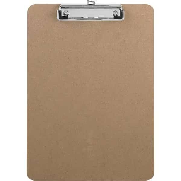 Clipboard, Flat Clip, 9X12.5 1 Ea