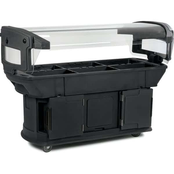 Food Bar, 6 ft. x 2 ft. x 4.5 ft., Black