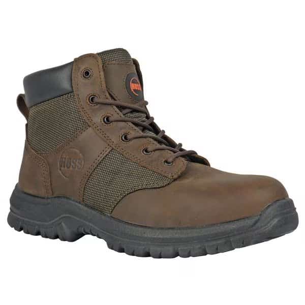 Men's Work Boot, 13 2E, Steel Toe, Brown, 60542