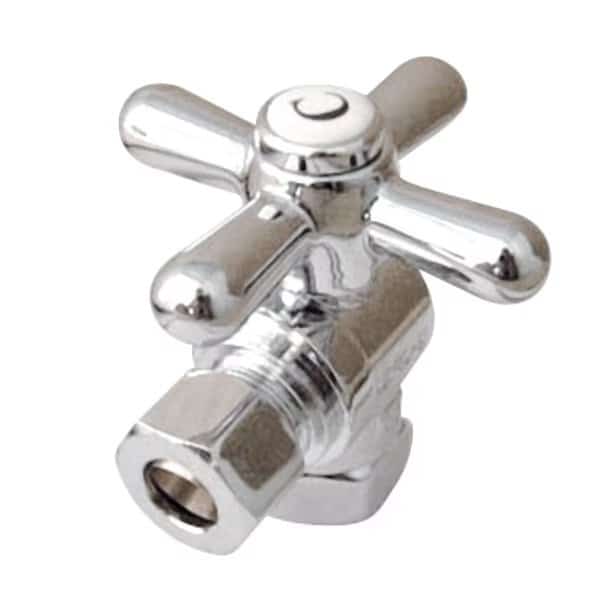 CC33101X 3/8" IPS X 3/8" OD Comp Cross Handle Angle Stop