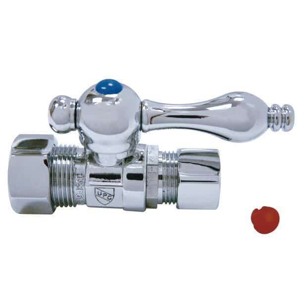 CC44451 5/8" OD Comp X 1/2" OD Comp Straight Shut-Off Valve