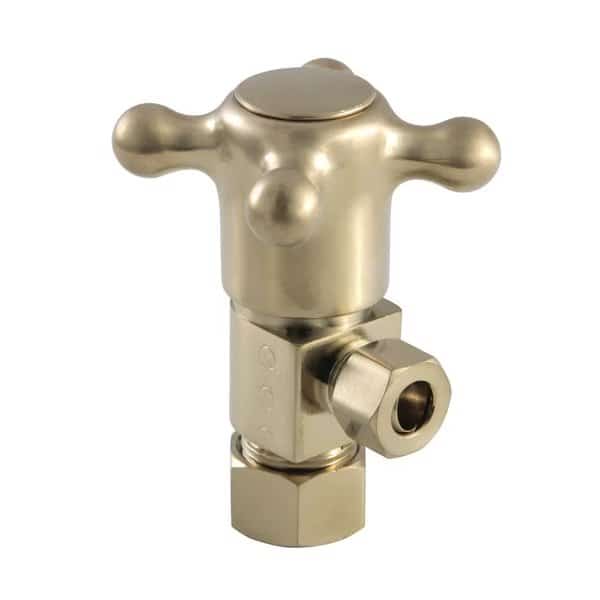 CD53307BX 5/8"O.Dx3/8" O.D Anti-Seize Deluxe Quarter Turn Ceramic Hardisc Cartridge Angle Stop