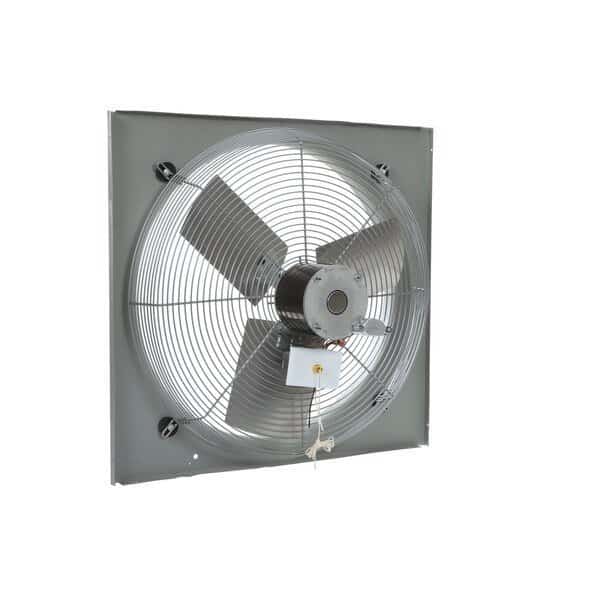 Exhaust Fan, 24" TEAO Motor, 120V, With Venturi, 1/4HP, 3-Speed, Gray