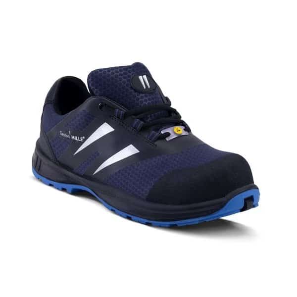 Men's Aluminum Toe Safety Shoe, Blue, 8, M