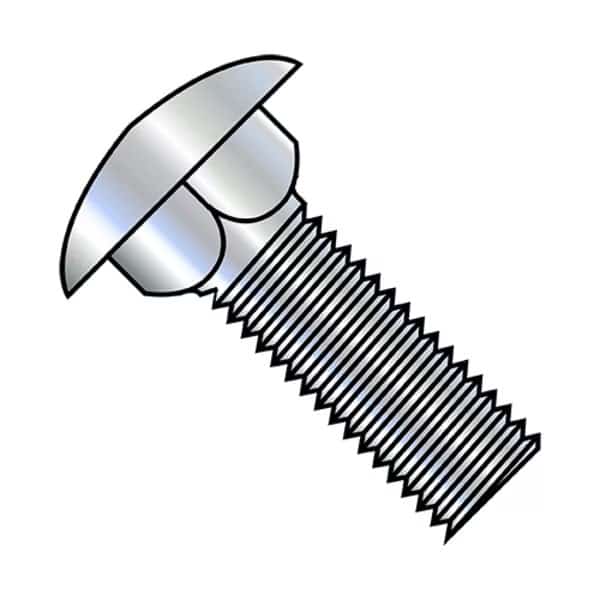 5/8-11X3 1/2 BOLT CARRIAGE FULL THRD ZINC, PK60