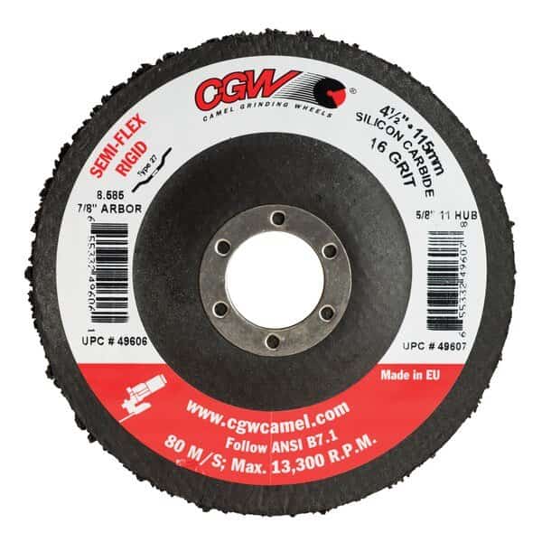 Depressed Ctr Whl, 4.5x7/8, PH, T27, SC, 16G, CGW ABRASIVES, Mfr# 49606