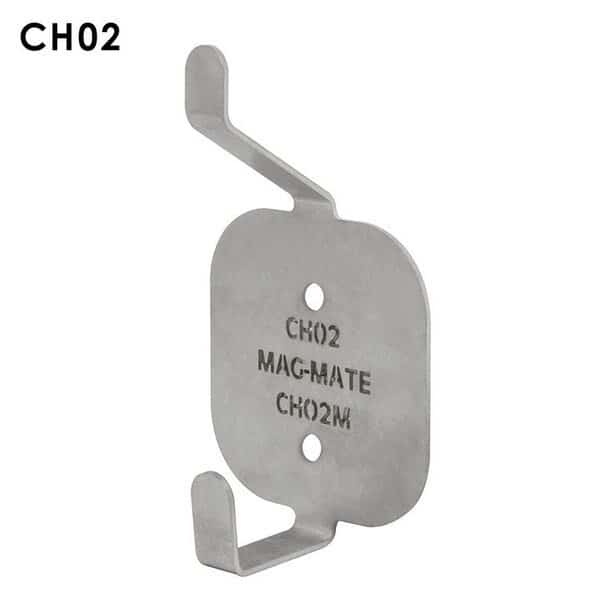 Coat Hook Holder with 2 Hooks, Mag-Mate, Mfr#: CH02