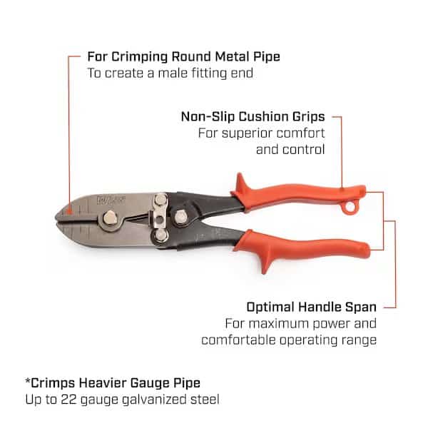 9-3/4" 5-Blade Hand Crimper