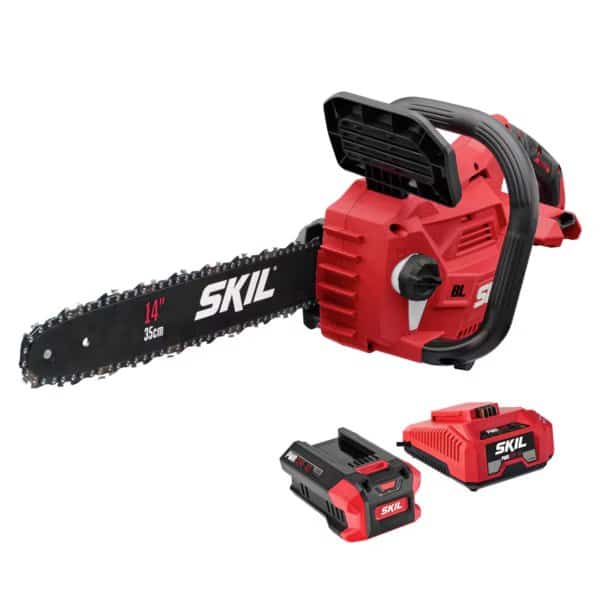 14 in L Chain Saw Kit, 1P 2.5Ah Battery, 150, 40V, 40 V, 2.5 Ah, Battery Included