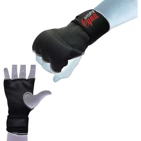 Inner Hand Gloves With Wrist Strap Grey