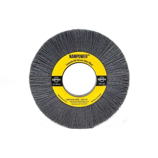 CW61040120SC NAMPOWER Abrasive Wheel Brush, 6" Diameter, 120SC, 2" Arbor Hole, 1.5" Trim Length