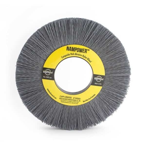 CW61500SC NAMPOWER Abrasive Wheel Brush, 6" Diameter, 500SC, 2" Arbor Hole, 1.5" Trim Length