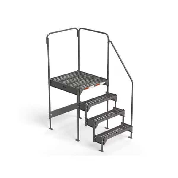 Custom Work Platform,45" H,39" L,4 Steps, Mfr#: CW7-45-4-3, EGA PRODUCTS