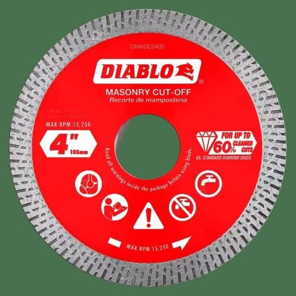 Diamond Continuous Rim Masonry Cut-Off D, Mfr#: DMADC0400, DIABLO