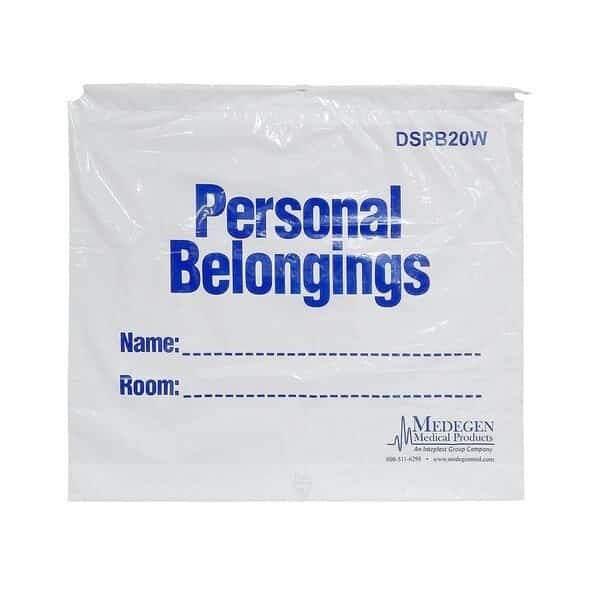 Patient Blngng Bag, 20x18x3", Wht/Bl, PK250
