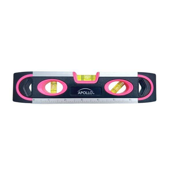 Torpedo-Shaped Level, 9 in, Pink