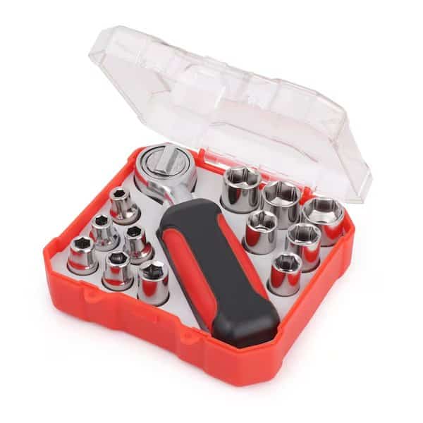 Mini Rachet Set, 13 Pieces, 1/4 in Drive
