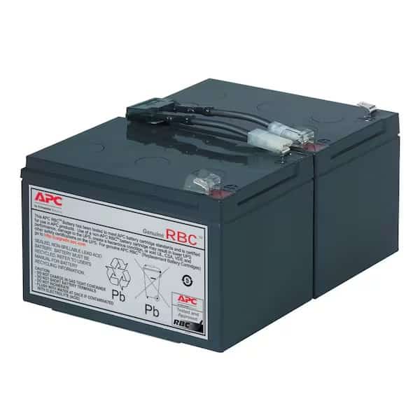 UPS Battery, Mfr. No. SMT1000, 24V DC, 11 Ah, Detachable Cable