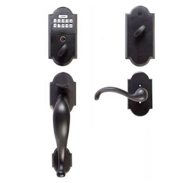 Flat Black Electronic E451211TTFBRH, Emtek, Mfr#: E451211TTFBRH
