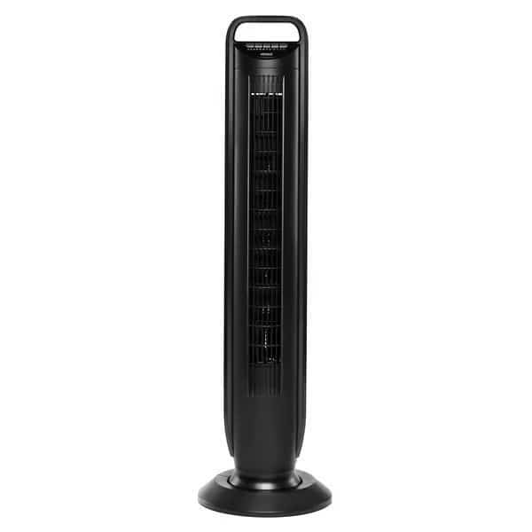 Oscillating Tower Fan, Five Speeds, Black, SEVILLE CLASSICS, Mfr# EHF10201D