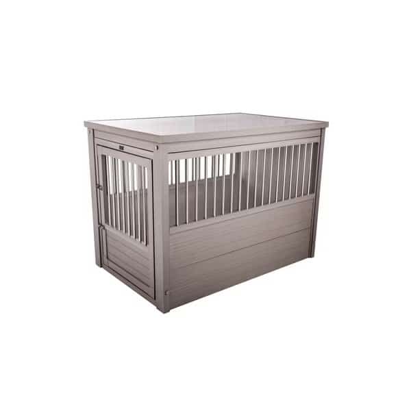 ECOFLEX Dog Crate, Gray Large