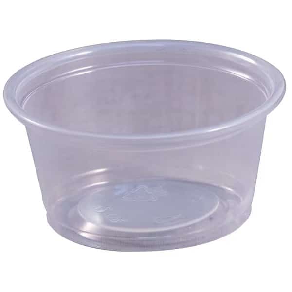 Plastic Portion Cup, 2oz., Clear, PK2500