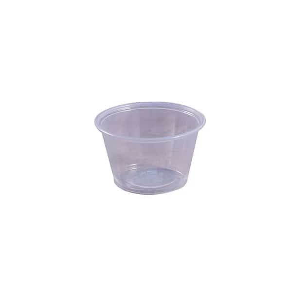 Plastic Portion Cup, 4oz., Clear, PK2500