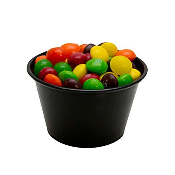 Plastic Portion Cup, 4oz., Black, PK2500