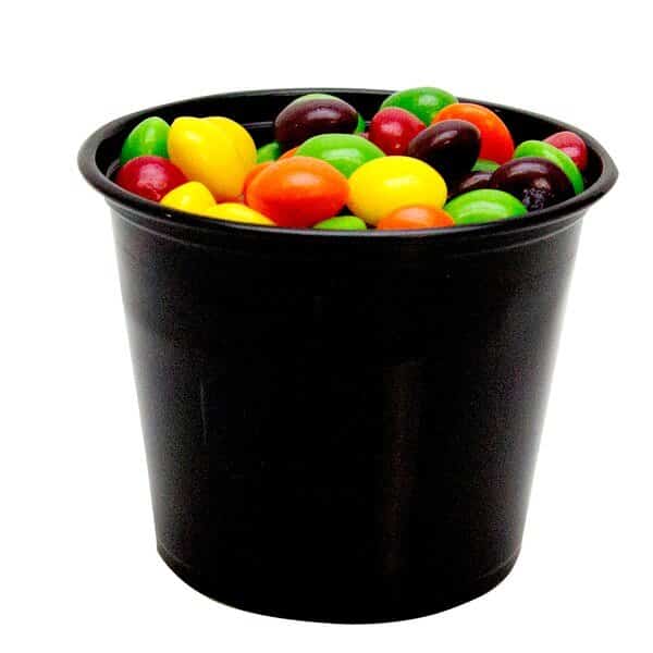 Plastic Portion Cup, 5.5oz., Black, PK2500