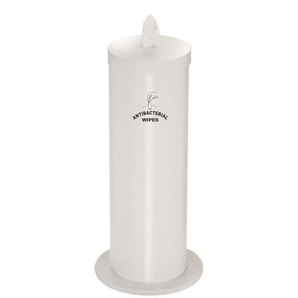 Gym Wipe Dispenser/Storage, Logo, White