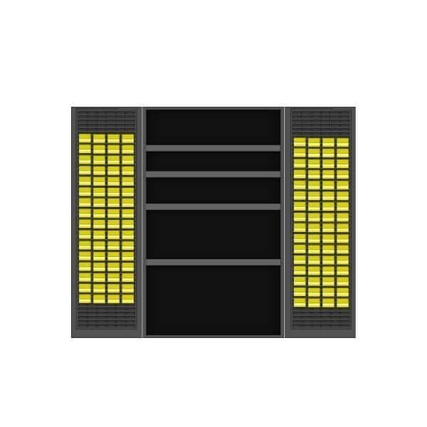 Jumbo Bin-Shelf Cabinet, 48"Wx24"Dx78