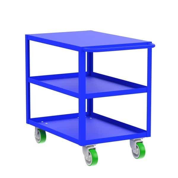 Flush-Top Utility Car, Three Shelf, 24x36