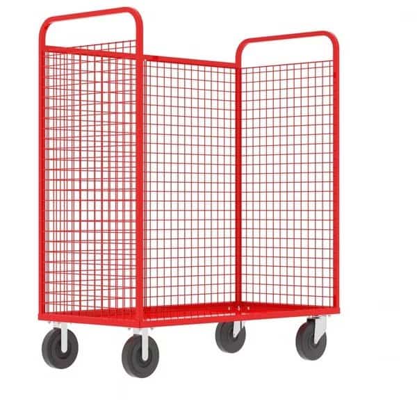 Cage Cart, 57"Wx30"D, 3-Sided High Profil, VALLEY CRAFT, Mfr# F89256VCRD