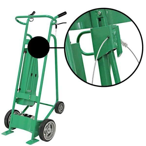Powered Hand Truck, 800 lb, w/Solid Rubber