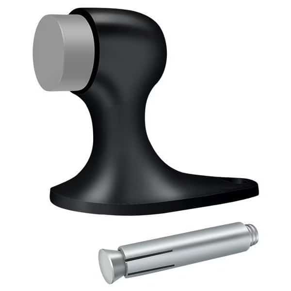 Floor Door Bumper 2-1/8" Black