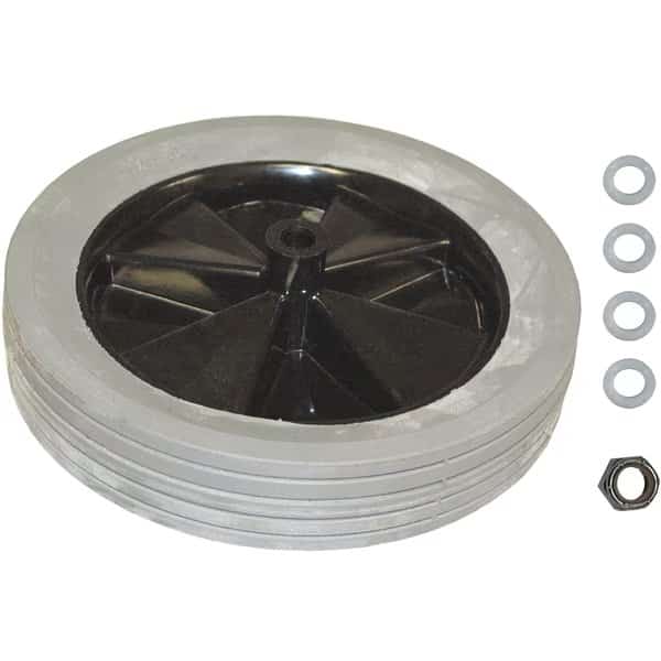 Wheel W/Hardware,For 3/4 Cubic Yard Rub, Mfr#: FG1011L10000, RUBBERMAID COMMERCIAL PRODUCTS