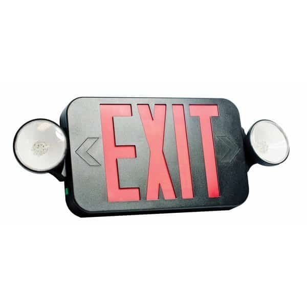 LED Emergency Combo Unit,Black,Red, Mfr#: FHEC30BR, FIREHORSE