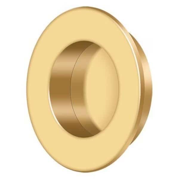 Round Flush Pull Lifetime Brass 1-7/8"