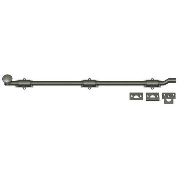 Surface Bolt With Off-Set, Heavy Duty Antique Nickel 26, DELTANA, Mfr# FPG2615A