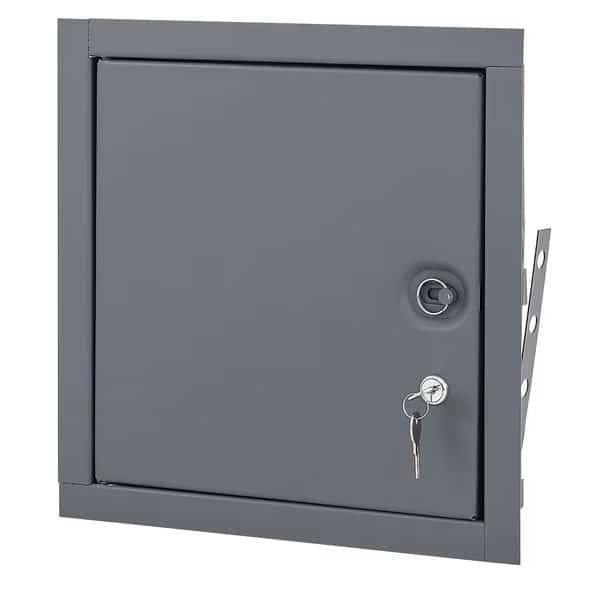 Fire Rated Access Door, 12x12, Prime Coat W/ Cylinder Lock