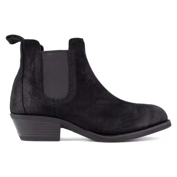 Womens Black Steel Toe Chelsea Work, 6 M, 5 H, Black