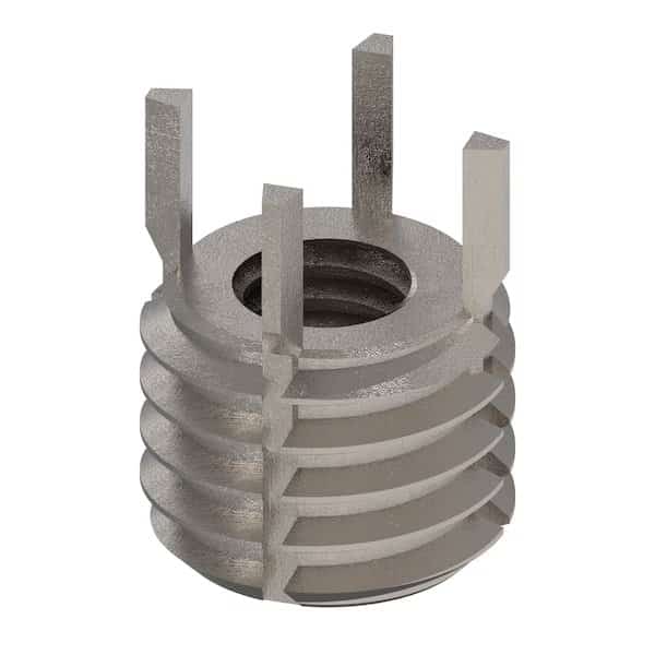 Key Locking Thread Insert, Extra Heavy Wall, 4 Keys, 5/16"-18 Int Thd Sz, 9/16"-12 Ext Thd Sz, 10 PK