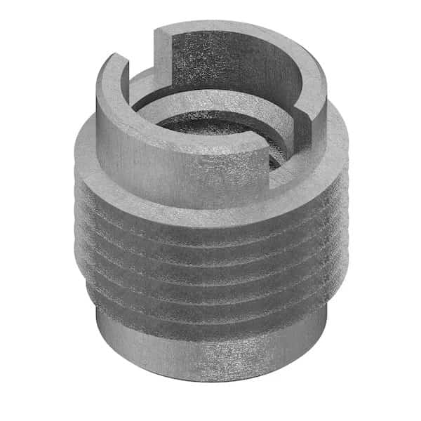 Knife Thread Insert, M10-1.50 Int Thrd Sz, 15.875 mm L, 12.7 mm Dia., 18-8 Stainless Steel, Plain, EnjoyTool select, Mfr# 400-M10-CR