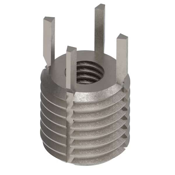 Key Locking Thread Insert, Heavy Wall, 4 Keys, M5-0.80 Int Thrd Sz, M10-1.25 Ext Thrd Sz, 10 PK