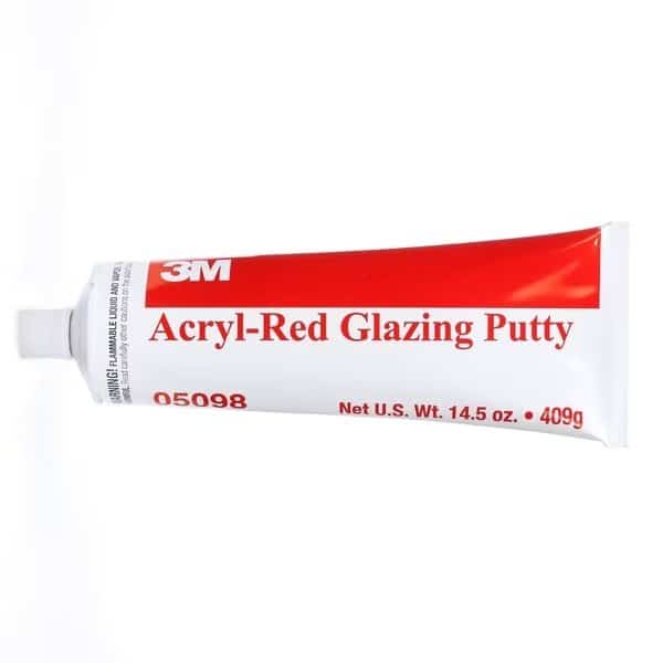 Glazing Putty, 14.5 oz, Tube, Red