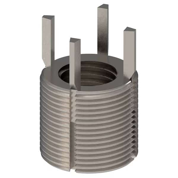 Key Locking Thread Insert, Extra Heavy Wall, 4 Keys, 1"-8 Int Thrd Sz, 1 1/2"-12 Ext Thrd Sz, 10 PK