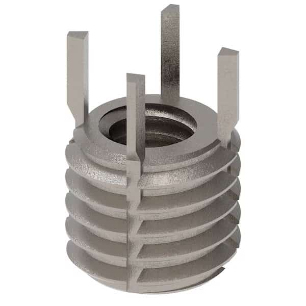 Key Locking Thread Insert, Heavy Wall, 4 Keys, 5/16"-18 Int Thrd Sz, 1/2"-13 Ext Thrd Sz, 10 PK
